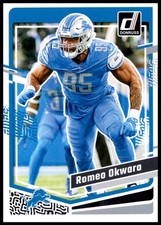2023 Romeo Okwara Panini Donruss Football #104 Detroit Lions