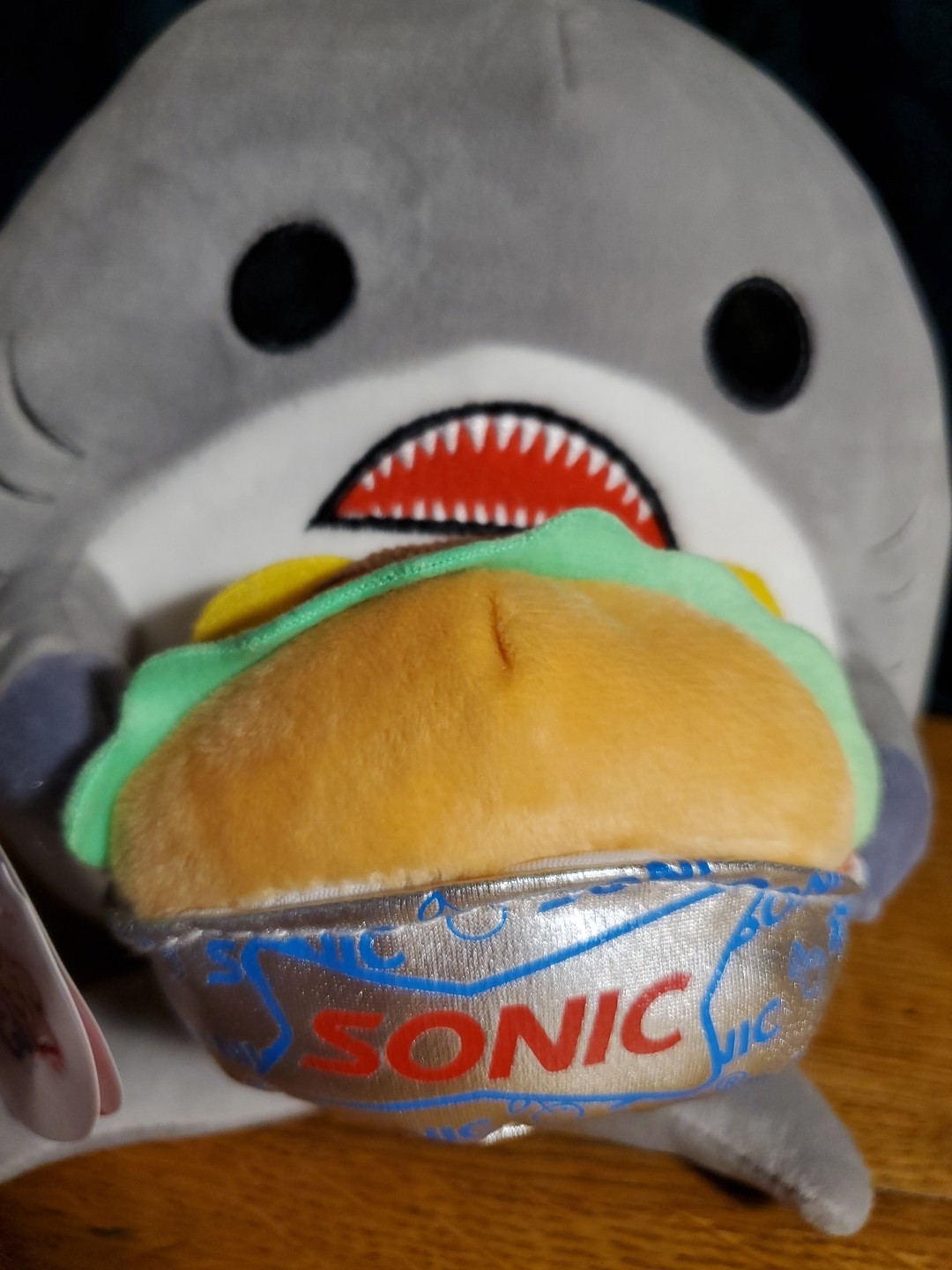 SNACKLES 8 inch Snackle (Sonic Burger) William the Shark, Ultra Soft Collectible