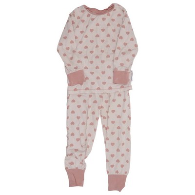 Geggamoja, Pyjama, Größe: 86/92, Bambus/Elasthan/Bio-Baumwolle, Pink/Weiß #dUG