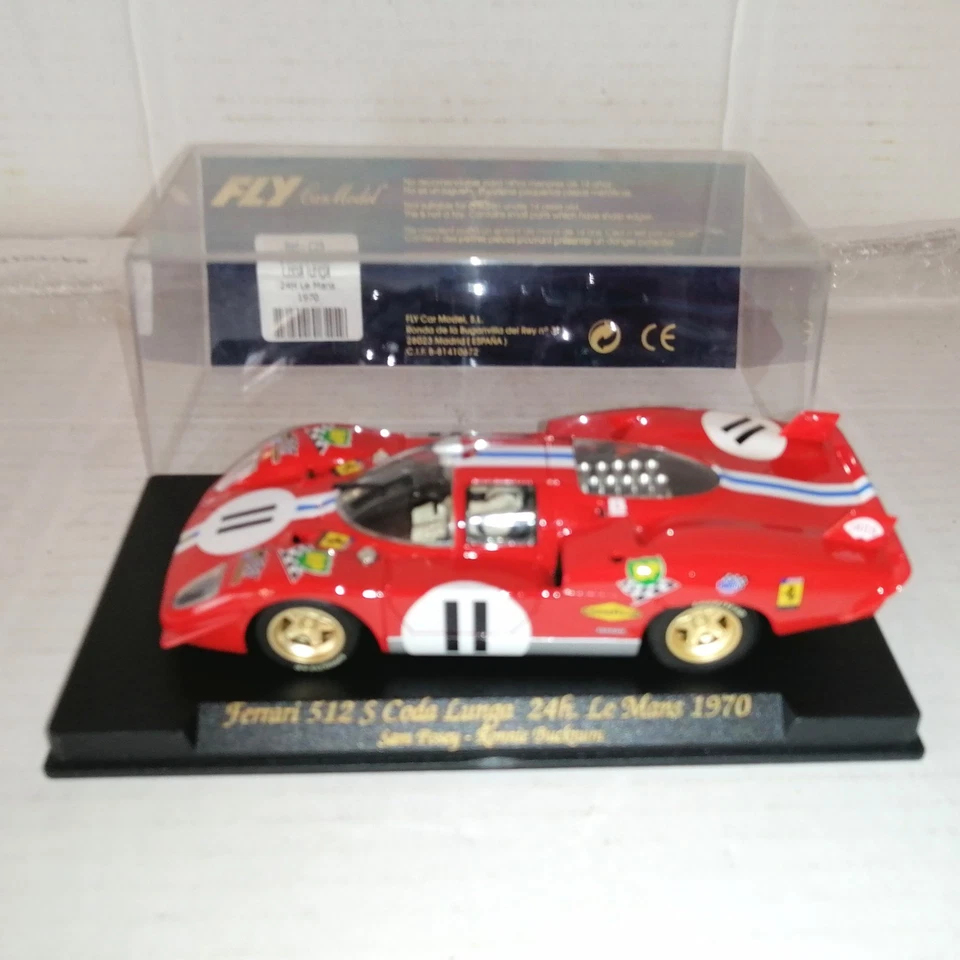 FERRARI 512 S CODA LUNGA 24h LE MANS 1970 FLY CAR MODEL - Immagine 3 di 3
