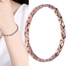 Copper Magnetic Bracelet X  Shaped Link Wrist Ankle Care Jewelry Gift For Women