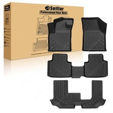 Floor Mats Liner For 2018-2024 Volkswagen Atlas Bench 7seats Tpe 3d All Weather Floor Mats Liner For 2018-2024 Volkswagen Atlas Bench 7seats Tpe 3d All Weather