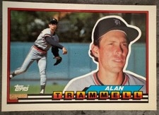 ALAN TRAMMELL 1989 TOPPS BIG, #123, DETROIT TIGERS