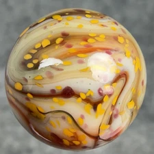 Jabo - Indian Summer - Yellow Confetti On Raspberry Swirls - Wet Mint - VHTF