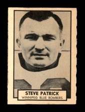1962 Topps CFL #160 Steve Patrick  NM/NM+ X2486534