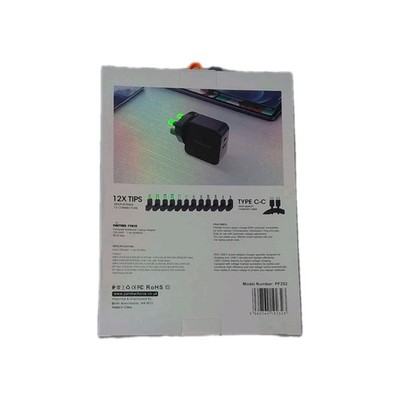 Panther Force Universal Laptop Ladegerät 65W PD Quick mit 12 Anschlüssen 