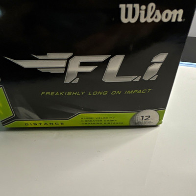 Wilson F.L.I. Tour Preferred Golf Balls 12 Pack White 2-Piece High Comp Ionomer