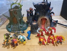 Gormiti Giochi Preziosi Mini PVC Figures Lot Of 11Inc Fire Mountain + forest