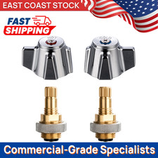 Knob Handle Stem Valve Kit - Commercial Sink Faucet Replacement