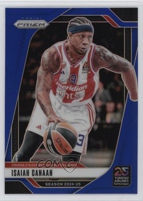 2024 Panini Prizm Turkish Airlines EuroLeague Blue 70/199 Isaiah Canaan #86 08z6
