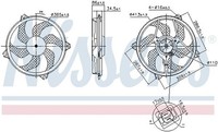 Nissens LüFter, MotorküHlung 850093 FüR Peugeot