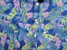 Chubbies Performance Golf Polo Mens Size Small Floral Hawaiian All Over Print