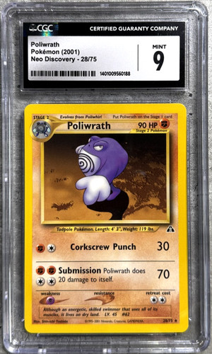 Poliwrath (Unlimited) graded CGC 9 for sale on eBay