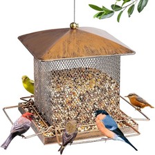 Heavy Duty Metal Bird Feeders for Outdoor Hanging, 3.5LB Large Capacity Wild