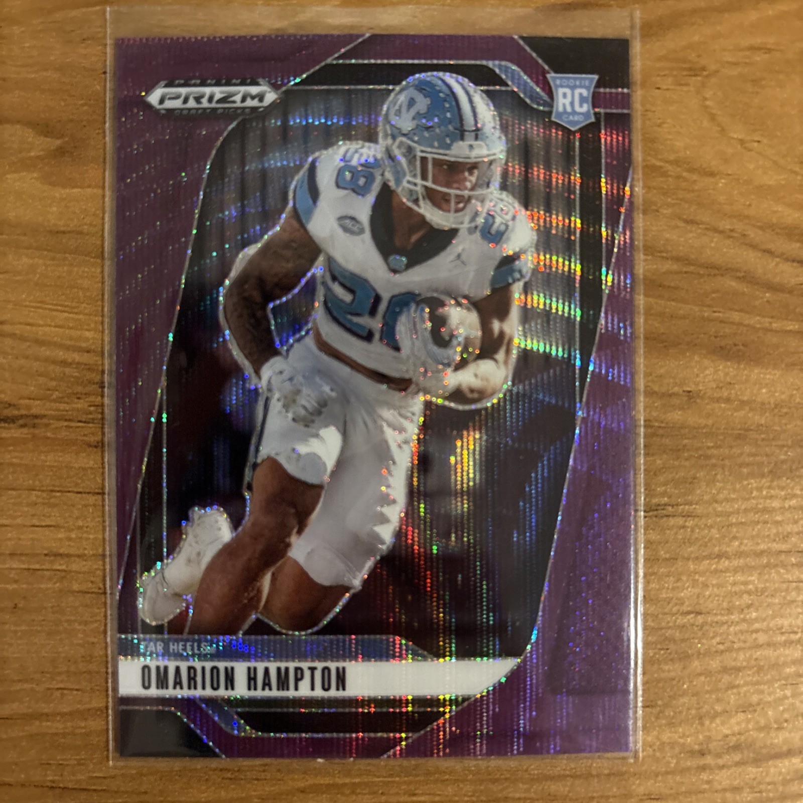 2025 Panini Prizm Draft Picks #74 Omarion Hampton Prizms Purple Wave