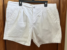 Gloria Vanderbilt 16W SHORT All Around Slimming Shorts White Stretch Mid Rise