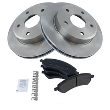Disc Brake Kit-Semi-Metallic Brake Pad and Rotor Kit TRQ BKA10876