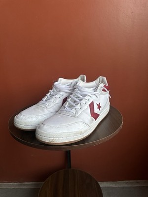 Converse Fastbreak Pro Leather Mid  White/Team Red/Gum  Skate Shoe Mens US Sz 13
