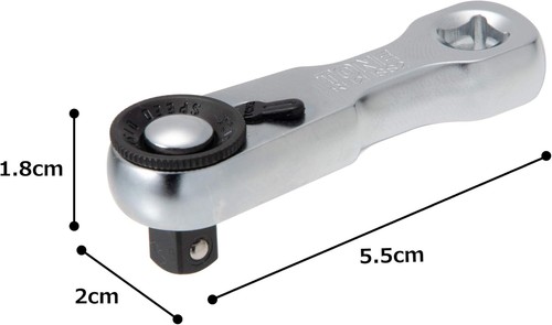 TONE RH2HSS2 RH3HSS3 Stubby Ratchet Handle 1/4" 3/8" Drive Quick Release Japan - Picture 8 of 12