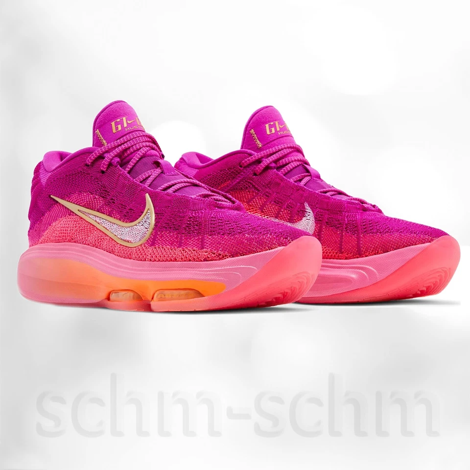 $165 MUJER NIKE GT HUSTLE 3 FLYKNIT HYPER ROSA TALLA 10 NUEVO HV2000 601 NUEVO Foto 2 de 4