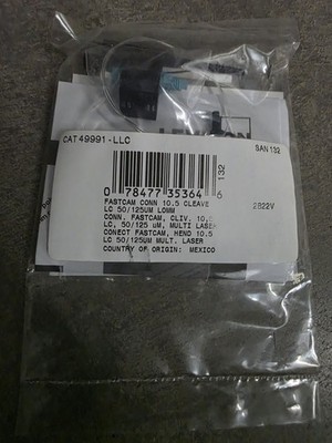 49991-LLC Leviton FastCAM Pre-polished Connector LC Aqua 50/125μm MM - NEW STOCK