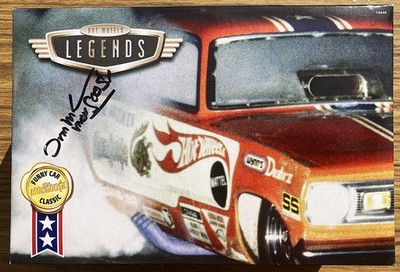 ミニカー Hot Wheels Legends Mon FC Duster HOT WHEELS LEGENDS SIGNED TOM McEWEN MONGOOSE 1970 DUSTER 2-Car