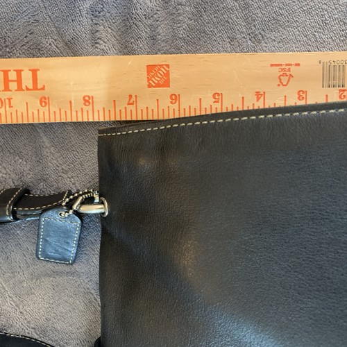 Coach 9741 Black Leather Soho Shoulder Bag, Handbag with Flap & Snap Closure - Picture 22 of 22