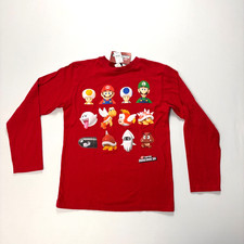 Nintendo Super Mario Bros Wii Video Game Promo 2010 Shirt Sz Youth XL NWT New