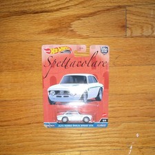 Hot Wheels Car Culture Alfa Romeo Giulia Sprint GTA Spettacolare 1:64 White Rea…