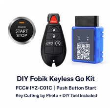 Diy 2008-2014 Dodge Challenger Keyless Go Fobik Iyz-c01c Key Cutting