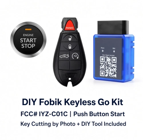 DIY 2008-2014 Dodge Challenger Keyless Go Fobik IYZ-C01C + Key Cutting - product listing photo
