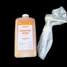 Dunkin Donuts Pumpkin Spice Swirl 64oz Jug Sealed with Pump New Limited Stock