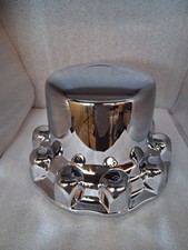 Alcoa 10 Lug Semi-dually Rear Wheel Center Cap Chrome Plastic  Part 087100