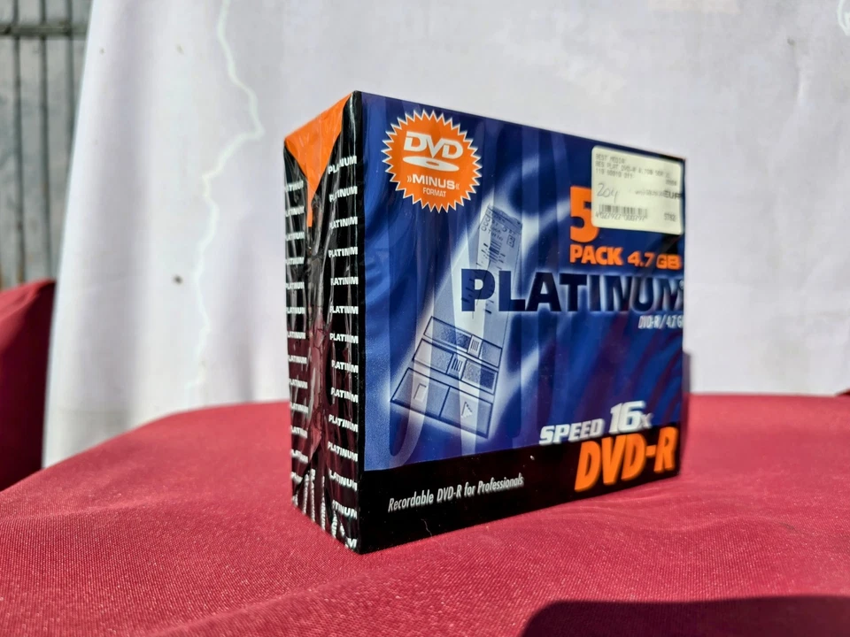 DVD-R 4,7 GB 16-fach Slim Case, 5 PACK Platinum, Speed 16x DVD-R - Bild 2 von 4