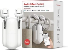 SwitchBot Curtain Rod Smart Electric Motor -Wireless App Alexa Google Home Read