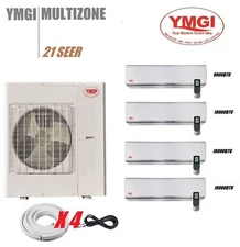 Ductless Mini Split Air Conditioner  YMGI 63000BTU  4 Zone Home 9+18+18+18 Q01