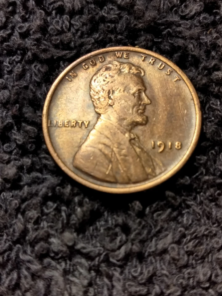 1918 P Lincoln Wheat Cent Rev Lamination Error - Image 2 of 4