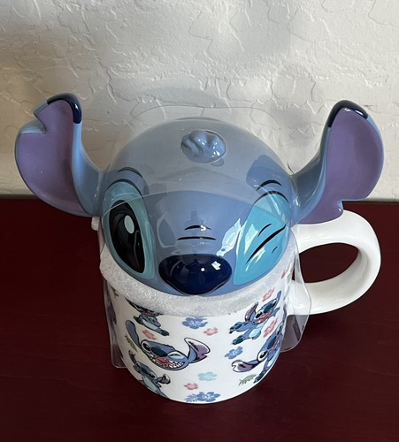 Disney Lilo & Stitch Figural Stitch Mug with Lid ~ New w/out Tags - Picture 6 of 7