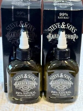 Beard Oil Steve & Sons Barbershop New York 2.5 Fl Oz New Aragon Oil Beards New