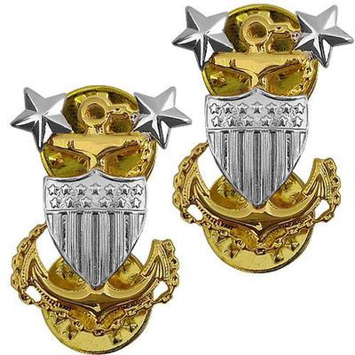 Coast Guard Metal Collar Device E9 Chief Petty Officer Master
