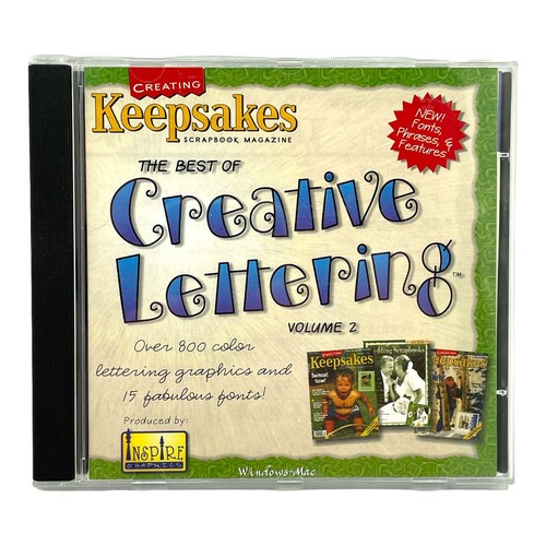 Keepsakes Scrapbook Magazine The Best Creative Lettering Vol 2, WIN/MAC CD 1999)