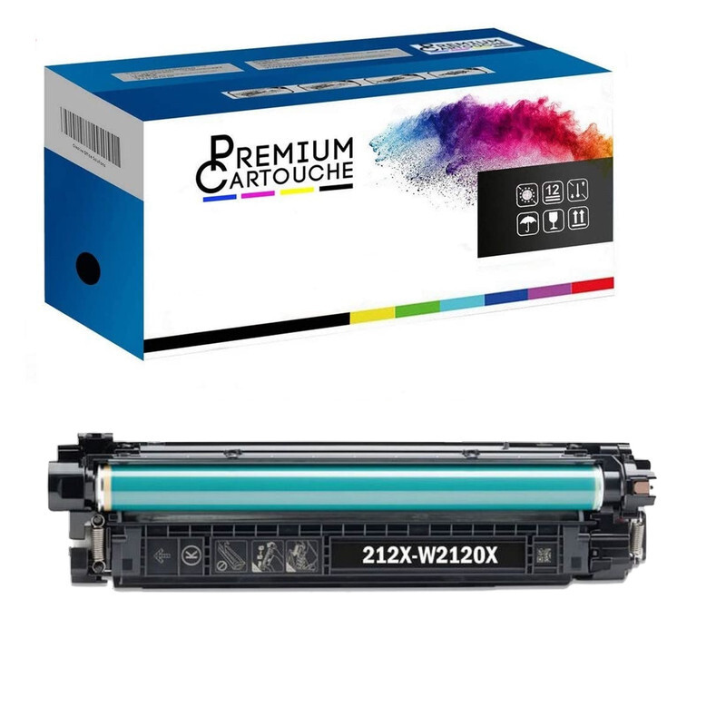 Cartouche toner noir W2120X 212X aux finitions et contrastes premium