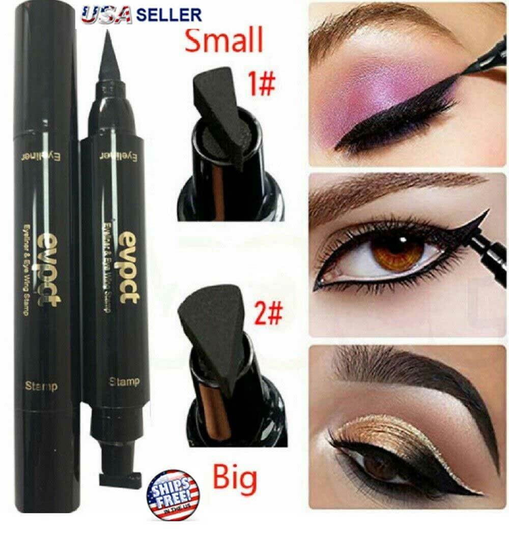 Winged Eyeliner Stamp Waterproof Long Lasting Liquid Eyeliner Pen Eye Makeup Kit