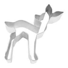 R & M Fawn Cookie Cutter 4.5inch Silver