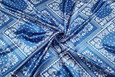 Scarf Scarves Neckerchief Oblong Wild Rag Bandana Western silky paisley 13"x42"