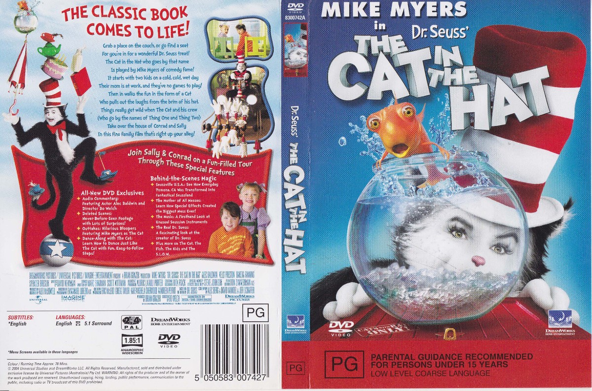 Dr Seuss Cat Dvd The Cat In The Hat Full Movie THE CAT IN THE HAT