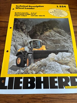 Liebherr 554 Wheel Loader Brochure AMIL22 ver2