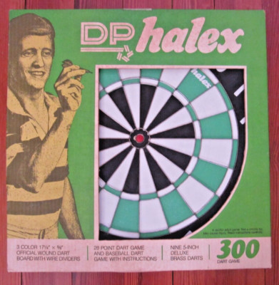 Official Wound DART DP 300 Halex England NOS Wire Baseball  Brass Darts Green