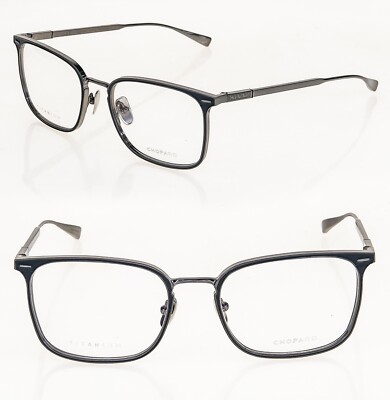 CHOPARD Gunmetal D22M Titanium Classic Luxury Optical Frame VCHD22M Men