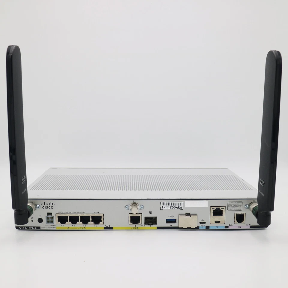 2xCisco C1117-4PLTELA w/ LTE Antenna + 66W PSU + Security License, 1Y-Wty - Image 3 of 4